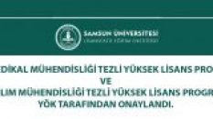 Samsun Üniversitesi Yazılım Mühendisliği ve Biyomedikal Mühendisliği Tezli Yüksek Lisans Programları Açıldı